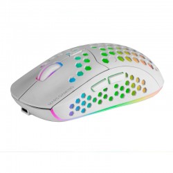 Ratón Mars Gaming MMW3 Inalámbrico RGB Flow 3200DPI Blanco