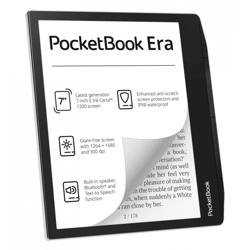 Pocketbook Era 7 Bluetooth16GB SmartLight Altavoz Plata