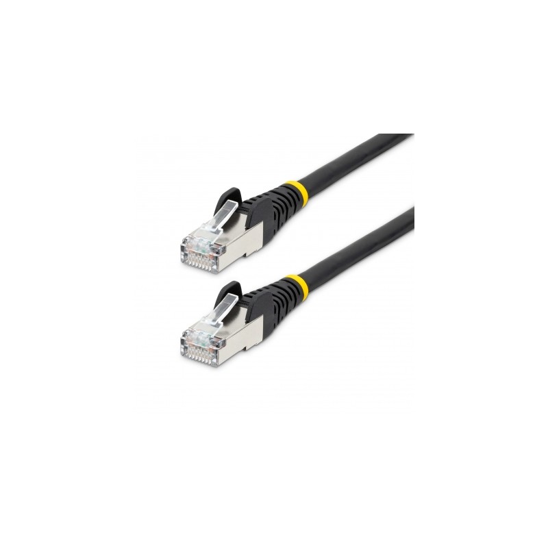 Acumulación Levántate comentarista StarTech.com Cable de 2m de Red Ethernet CAT6a - Negro - Low Smoke Zero  Halogen (LSZH) - 10GbE - 500MHz - PoE++ de 100W - Sna