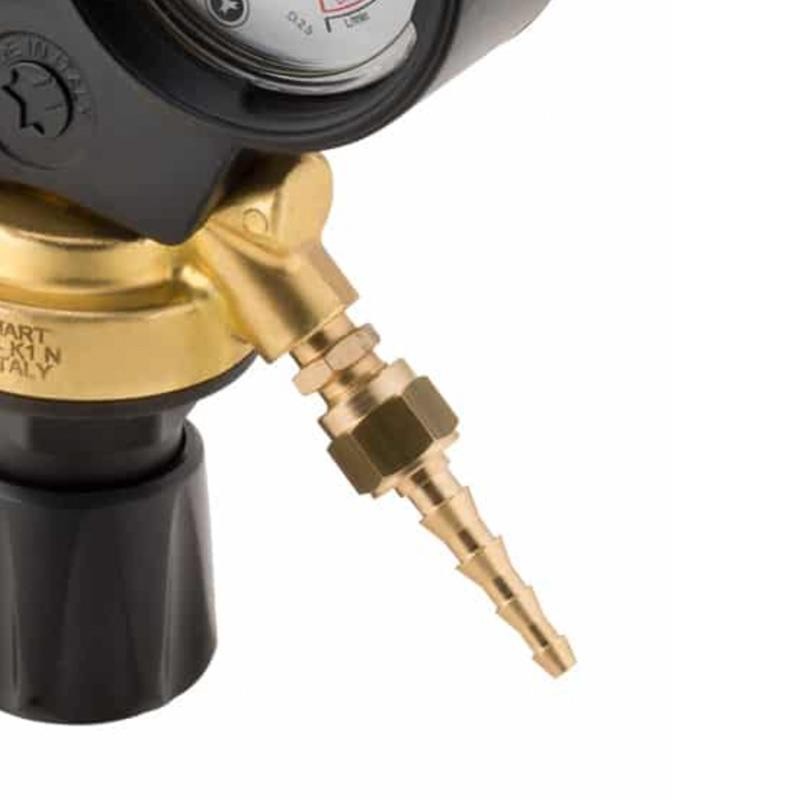 Oxyturbo Réducteur Pression Mignon CO2 Argon Mix Bouteilles Jetables - 2 Manomètres
