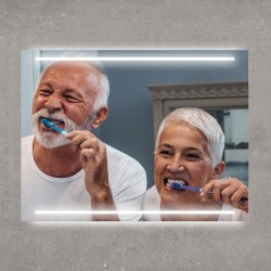 ESPEJO DE BAÑO LED 80X60 CM...