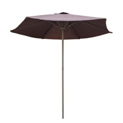 PARASOL ACERO MARRON 2.10...