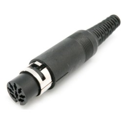 Conector DIN hembra aereo 8...