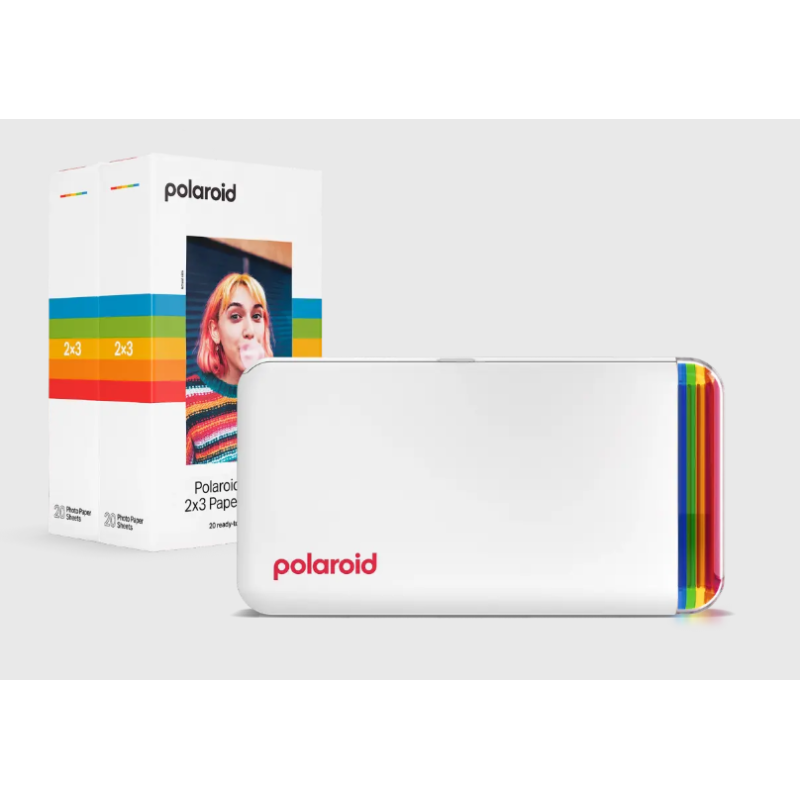Polaroid Hi-Print 2x3 Pocket Photo Printer and Paper Bundle