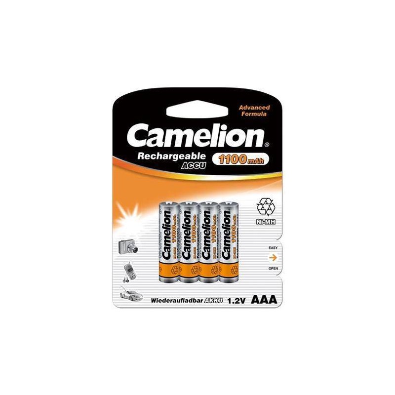 Cargador Camelion + 4 Pilas Aaa recargable De 1100mah CAMELION