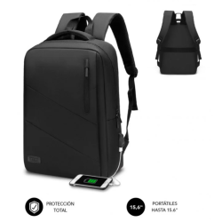 Mochila para Portátil 15,6" Subblim City Backpack Negra