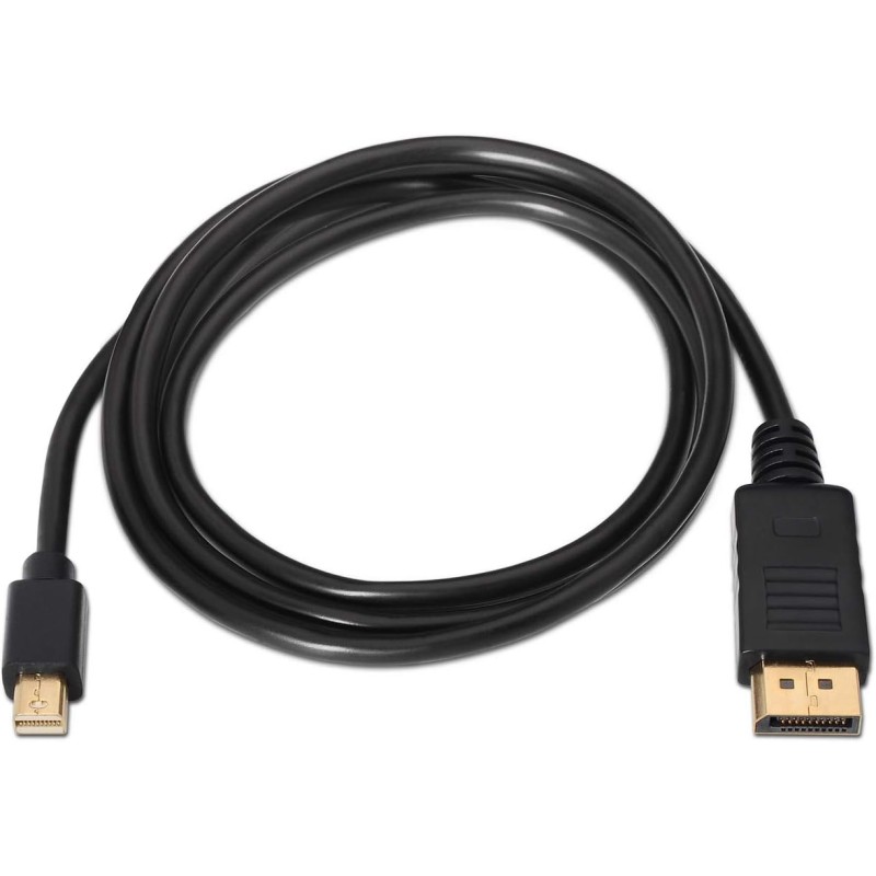 Cable mini Displayport Macho a Displayport Macho de 2m Aisens Negro