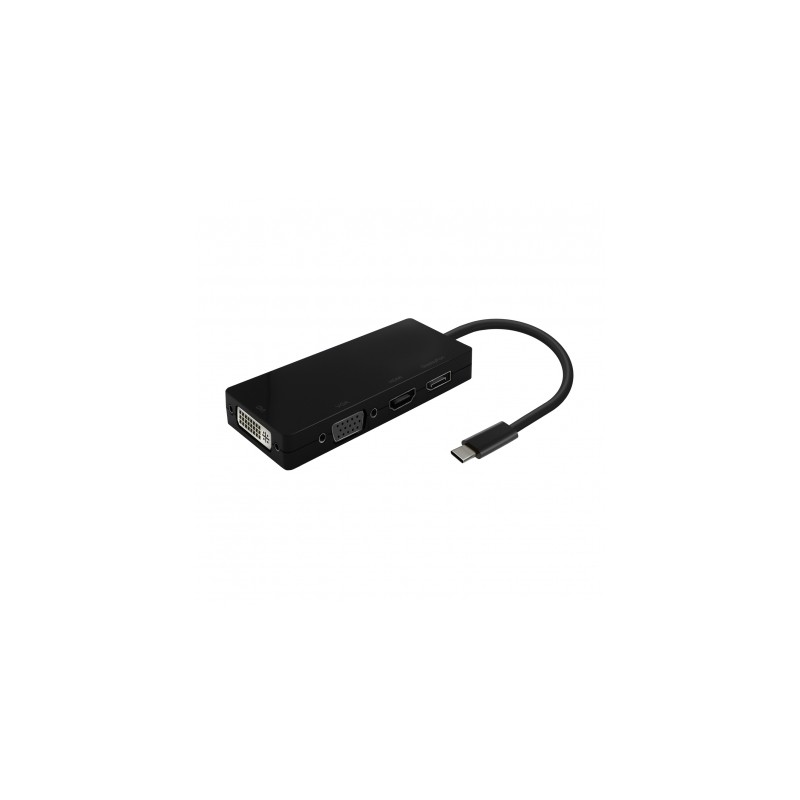Conversor USB-C a HDMI 4K@60HZ, USB-C/M-HDMI/H, negro, 15cm - AISENS®