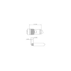 Conector N macho RG213 Alfar