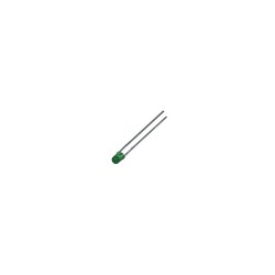 Led 3mm verde difuso 25mcd 50º