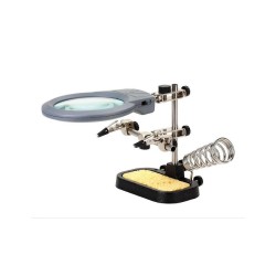 Soporte ayuda con lupa y...