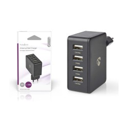 Cargador USB 4 puertos 24W...