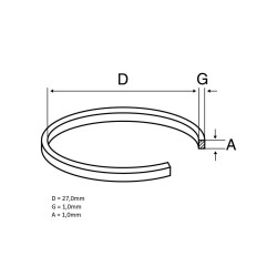 Correa goma 27 x 1 2 x 1 2