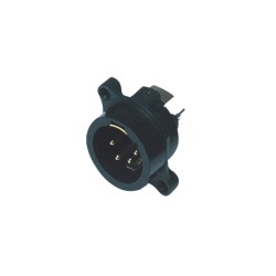 Base conector XLR 5p macho...