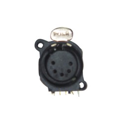 Base conector XLR 5p hembra...