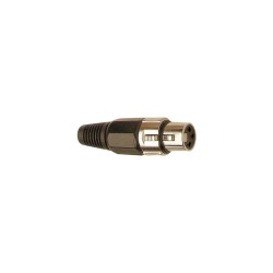 Conector XLR 3P hembra...