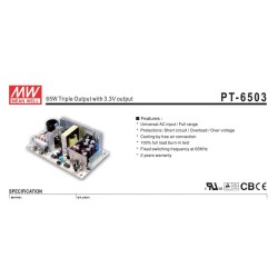 Mean Well Fuente triple...