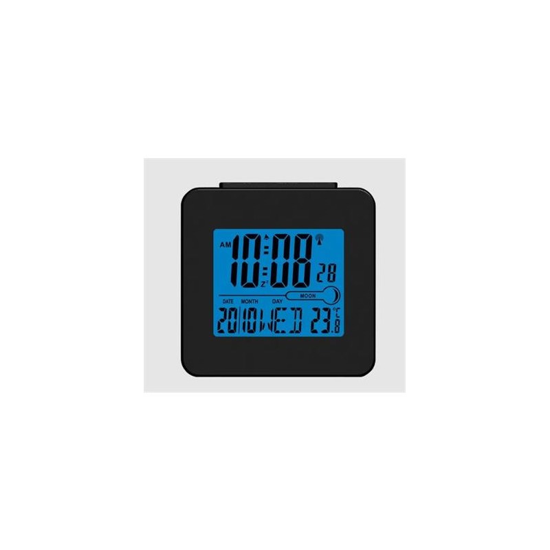 DENVER Radio Reloj Digital REC-34 Con Termometro Negro