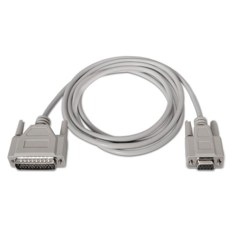 NANOCABLE CABLE SERIE NULL MODEM DB9H-DB25M 1.8 M