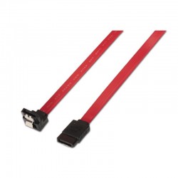 NANOCABLE CABLE DE DATOS SATA ACODADO CON ANCLAJE