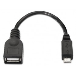 NANOCABLE CABLE USB 2.0 OTG NEGRO 15 CM