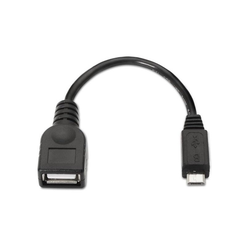 NANOCABLE CABLE USB 2.0 OTG NEGRO 15 CM