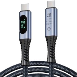 Cable USB-C 40Gbps 240W con...