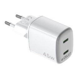 Cargador Pared CELLY 2Usb-C...