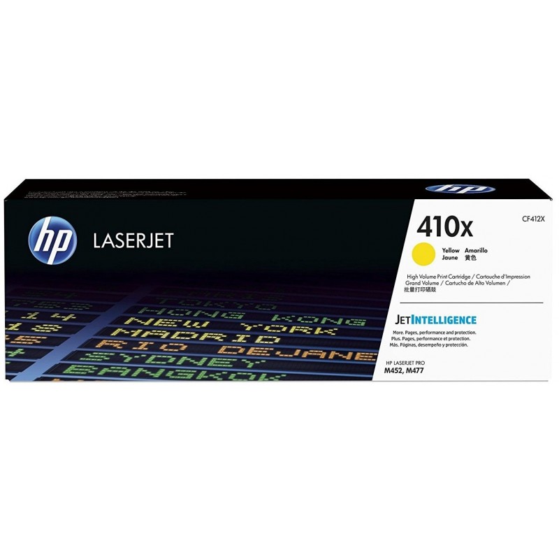 Toner HP 410X Amarillo CF412X