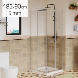 MAMPARA DUCHA CUADRADA 6MM...