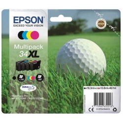 Tinta Epson 34XL Pack de los 4 Colores T3476