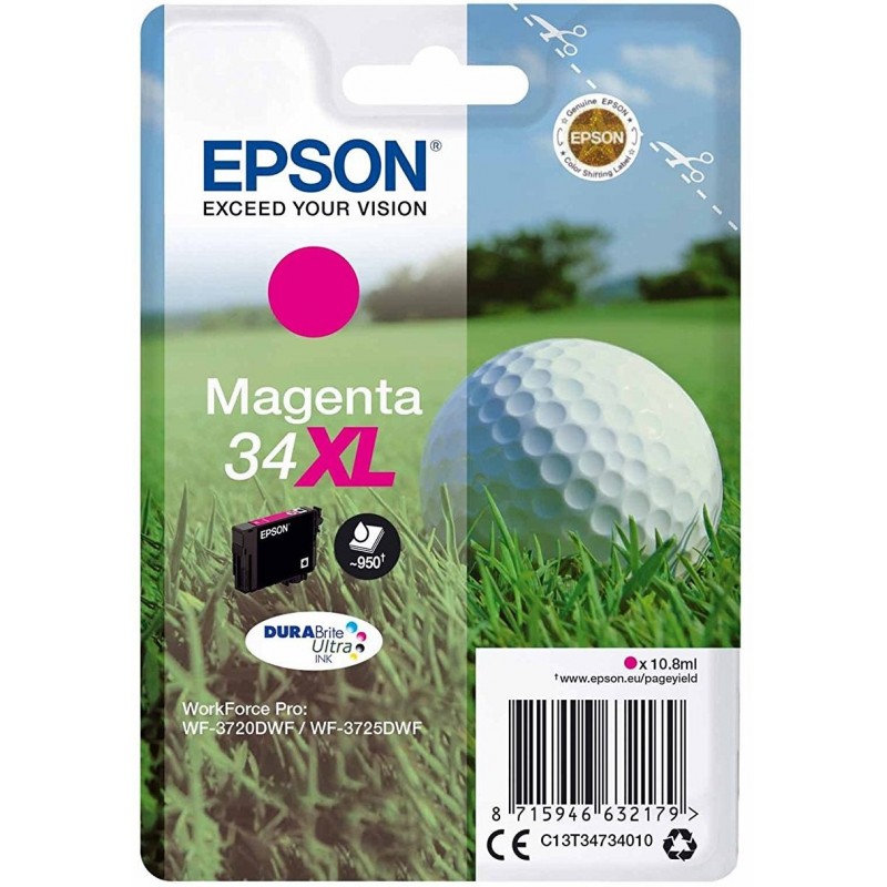 Tinta Epson 34XL Magenta T3473
