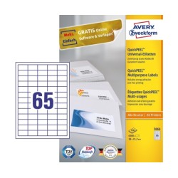 Avery 3666 etiqueta...