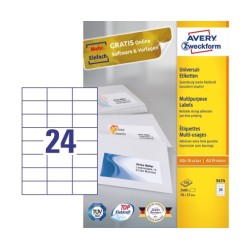 Avery 3474 etiqueta...