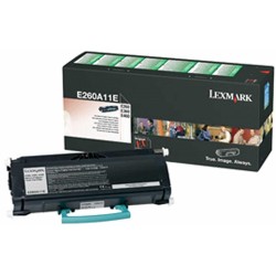 Tóner Lexmark E260A11E Negro