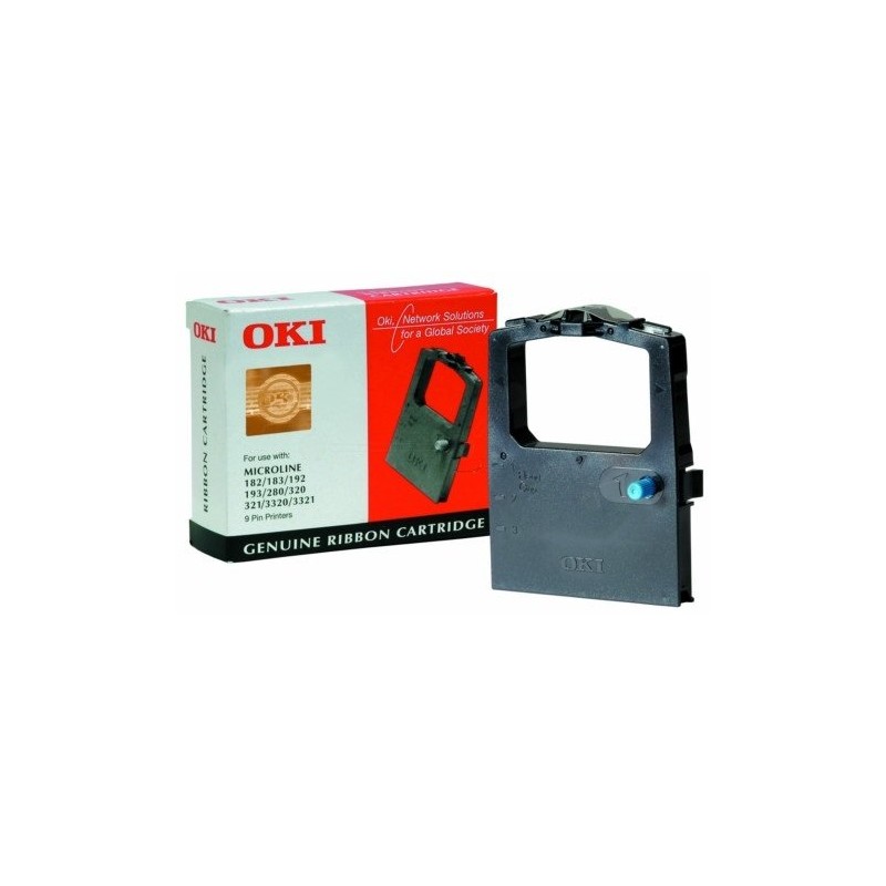 Original OKI Druckerband 09002303 – Schwarz, Nylonband Für Microline 3320 & Kompatible Drucker