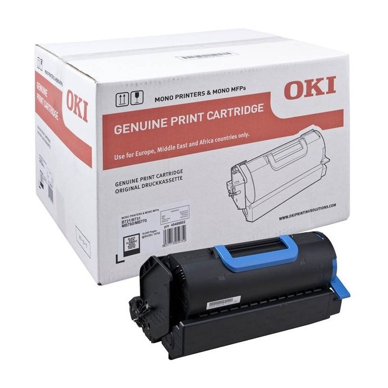 Toner Oki B721/B731/MB760/MB770 Negro 45488802