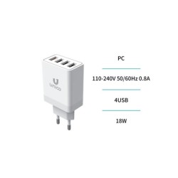 UNICO Cargador Red 4xUsb 3A...