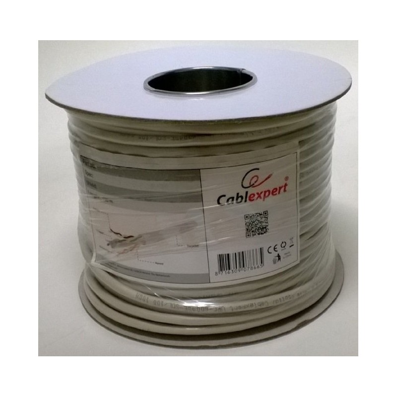 Cable de Red Cat.6 FTP Solido 100m Cablexpert