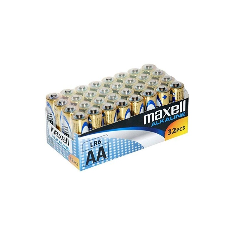 MAXELL MAX73131 PACK 32 PILAS ALCALINAS LR6 AA 1.5V