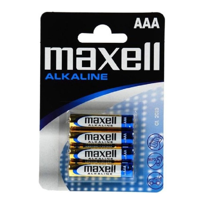 MAXELL MAX16401 PAQUETES DE PILAS ALCALINAS LR03 AAA 1,5V