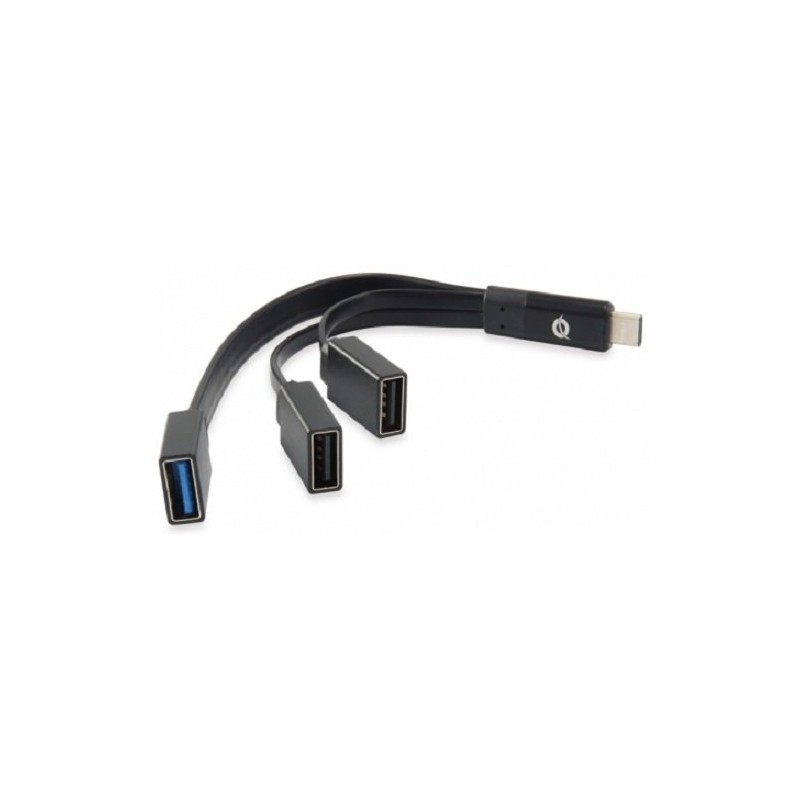 Hub USB Type C a 1xUSB 3.0 y 2xUSB 2.0 Conceptronic Hubbies Negro