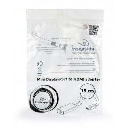 Adaptador Mini DisplayPort M a HDMI H Cablexpert 02 Blanco