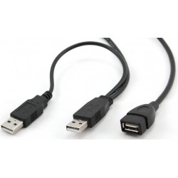 Cable USB AM x2 - USB AH 0,9m Cablexpert