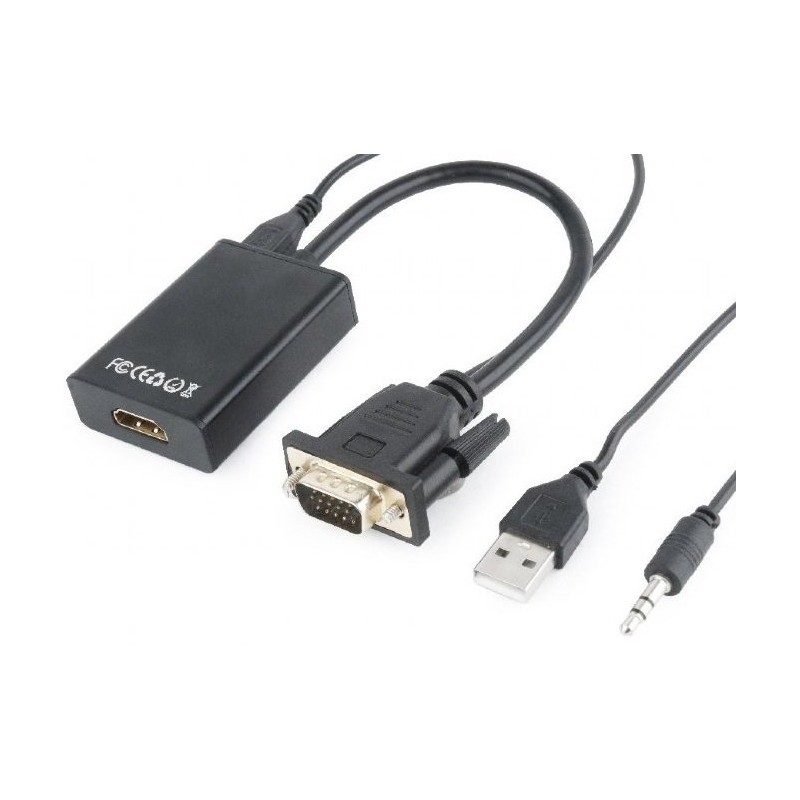 Adaptador VGA M a HDMI H Cablexpert