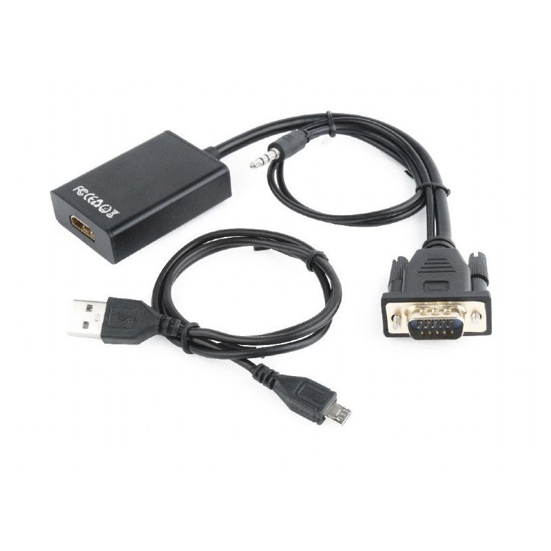 Adaptador VGA M a HDMI H Cablexpert