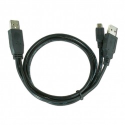 Cable USB AM x2 - MiniUSB M 0,9m Cablexpert