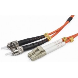 Cable de Fibra Duplex Multimodo LC/ST 1m Cablexpert