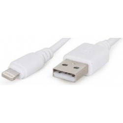 Cable USB AM - Lightning 1m Cablexpert Blanco