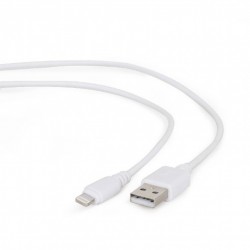 Cable USB AM - Lightning 1m Cablexpert Blanco